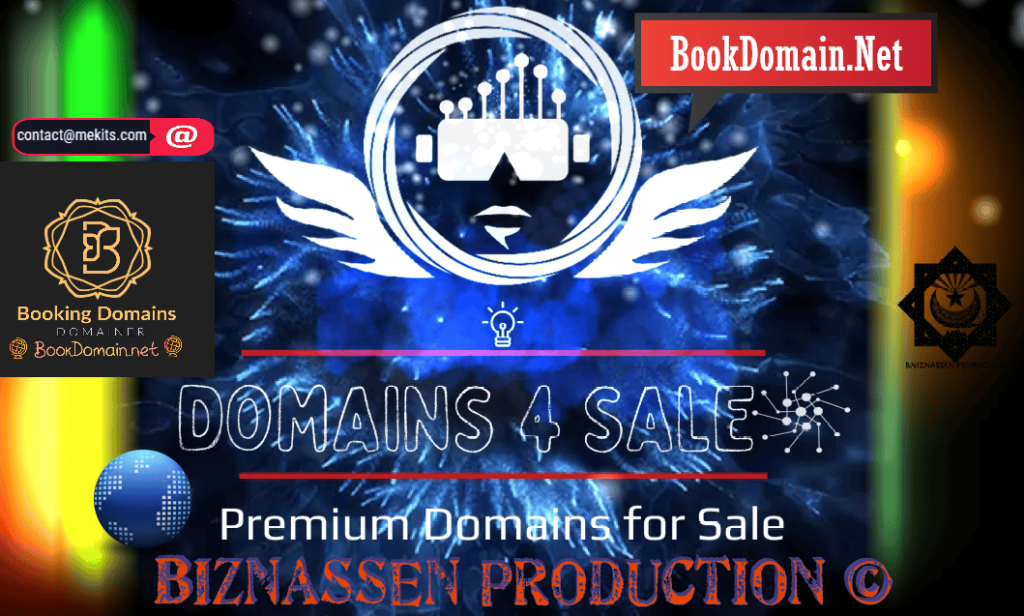 Domain names for sale Bookdomain.net _ graphic design by Bniznassen Production